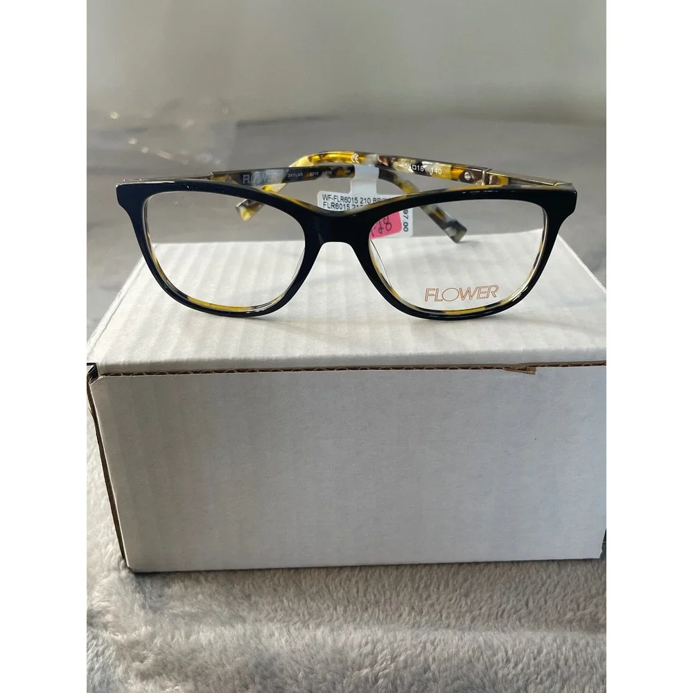 Flower by Drew Barrymore Skylar Brown Tortoise Cat Eye Optical Frames FLR6015 21